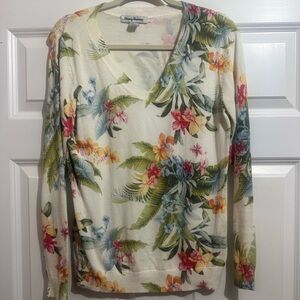 Tommy Bahama Women's Floral V-neck top